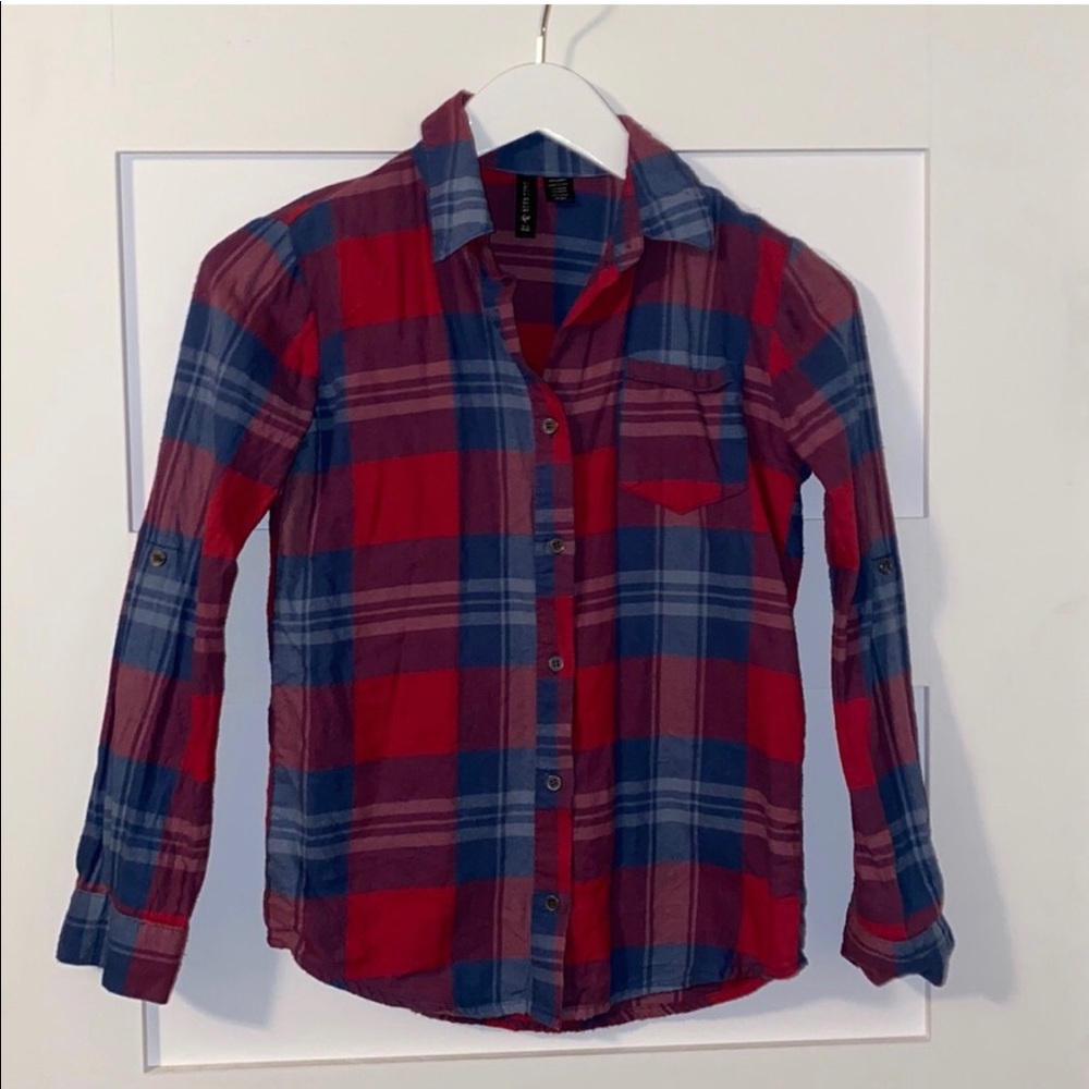 Girls Long Sleeve Flannel